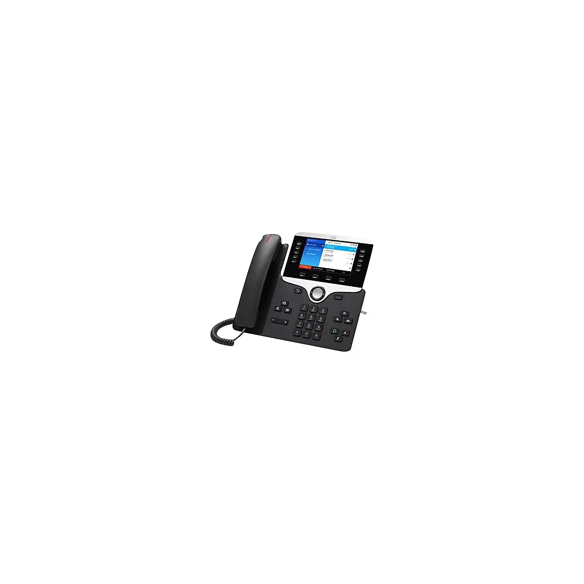 Cisco IP Phone 8861 - With Multiplatform Phone Firmware - VoIP-Telefon - IEEE 802.11a/b/g/n/ac (Wi-Fi) - SIP, RTCP, RTP, SRTP, SDP - holzkohlefarben