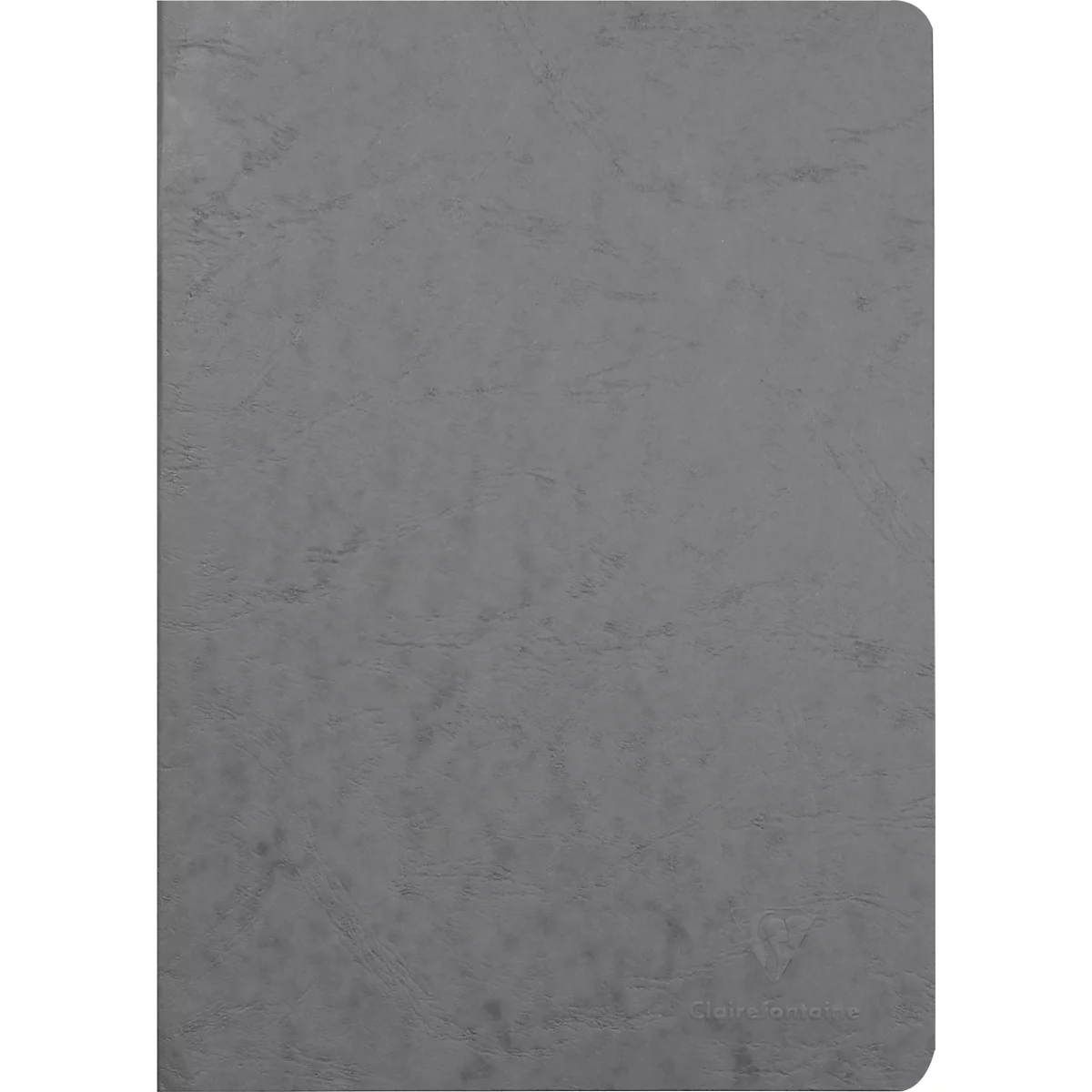 CLAIREFONTAINE Age Bag, Carnet de notes relié par fil, couverture rigide, DIN A4, 48 feuilles, 90 g/m², ligné avec marge, gris