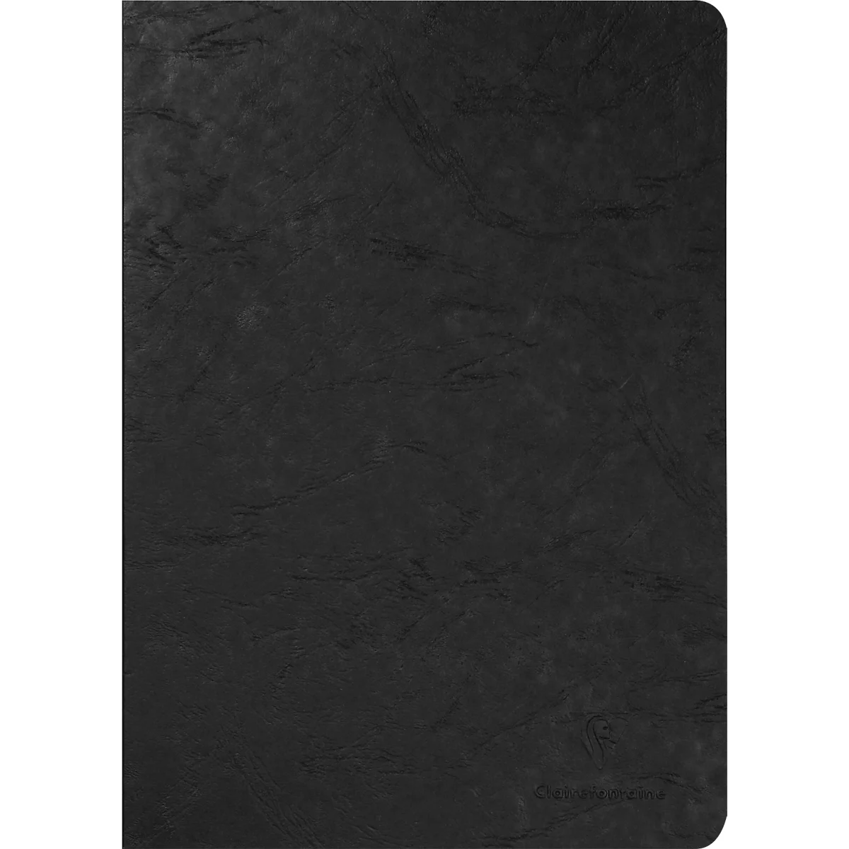 CLAIREFONTAINE Age Bag, Carnet de notes relié par fil, couverture rigide, DIN A4, 48 feuilles, 90 g/m², ligné avec marge, noir