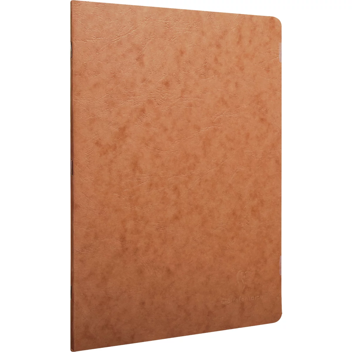 CLAIREFONTAINE Age Bag, Notizbuch mit Drahtheftung, Hardcover, DIN A4, 48 Blatt, 90 g/m², liniert mit Rand, braun