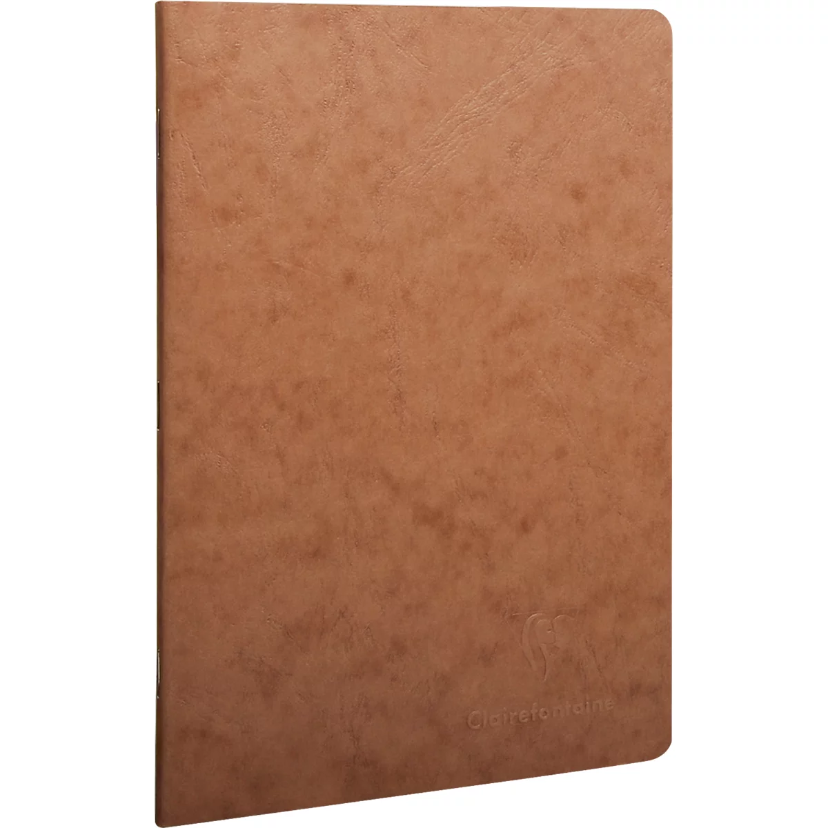 CLAIREFONTAINE Age Bag, Notizbuch mit Drahtheftung, Hardcover, DIN A5, 48 Blatt, 90 g/m², liniert, braun