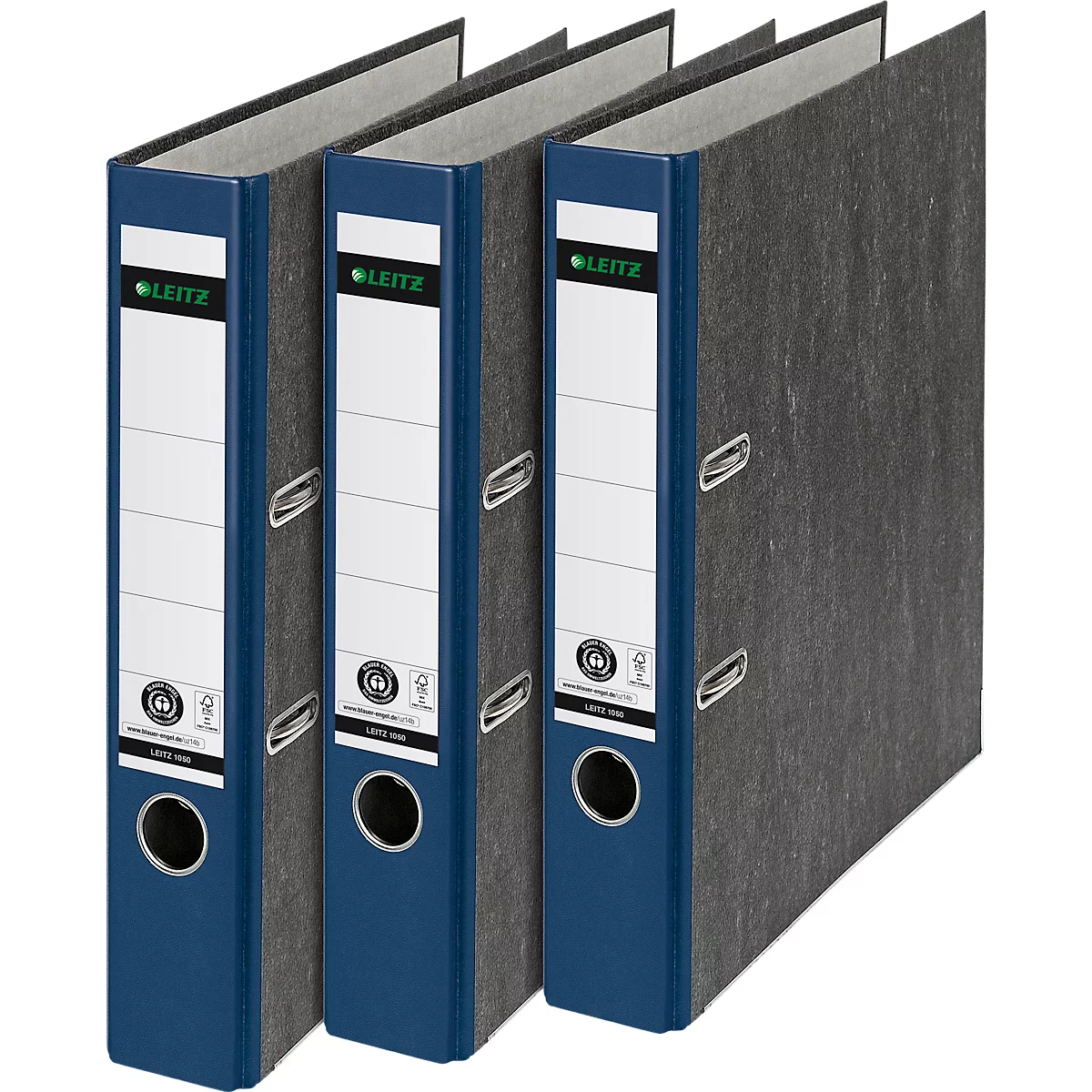 Classeur à levier 1050 LEITZ®, format A4, largeur du dos 52 mm, bleu