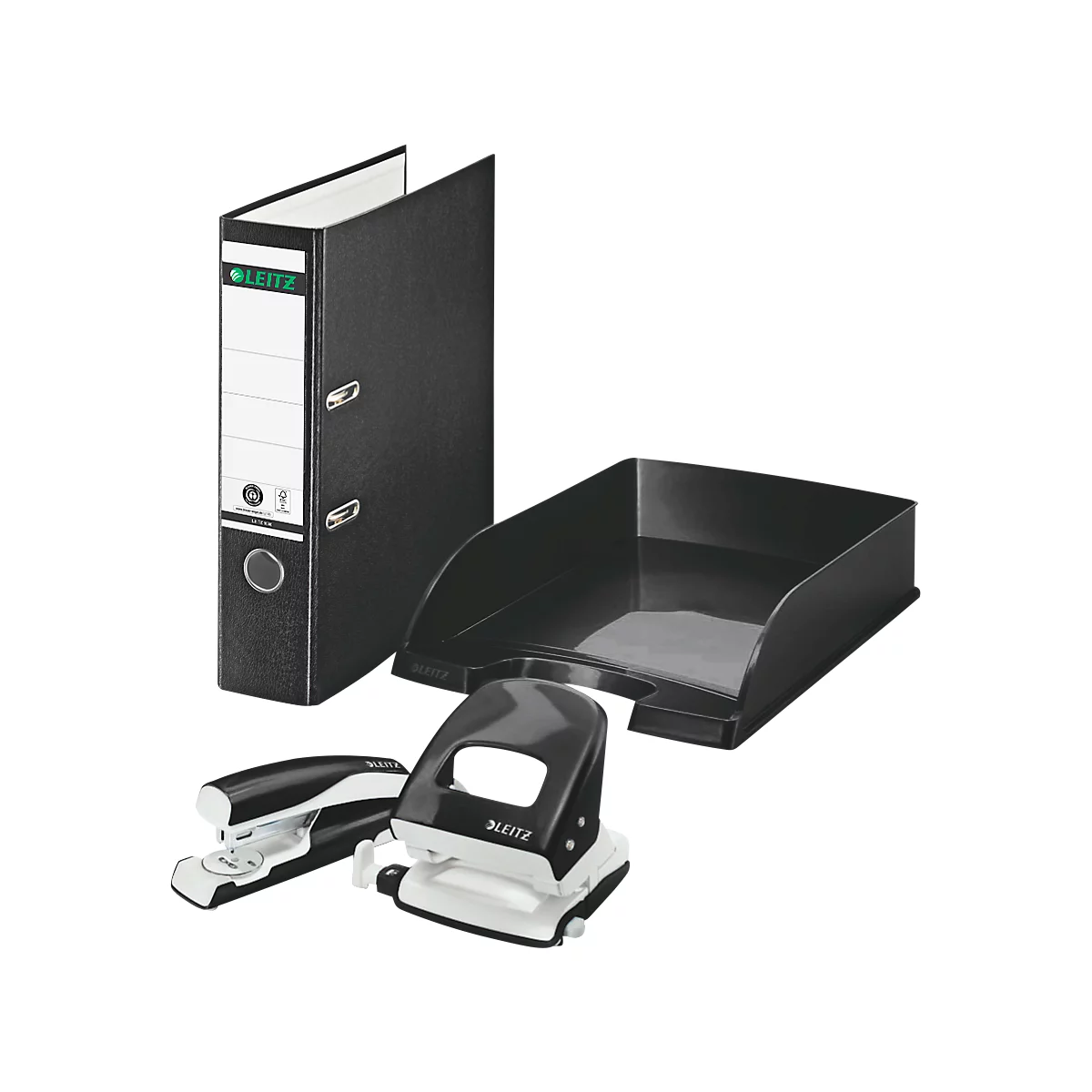 Classeur à levier 1080 LEITZ®, format A4, largeur du dos 80 mm, noir