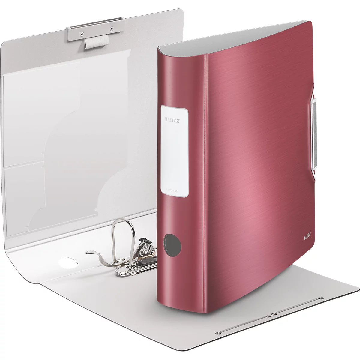Classeur à levier Active Style LEITZ®, format A4, largeur du dos 82 mm, 5 pièces, rouge grenat