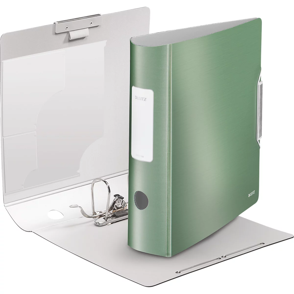 Classeur à levier Active Style LEITZ®, format A4, largeur du dos 82 mm, 5 pièces, vert celadon