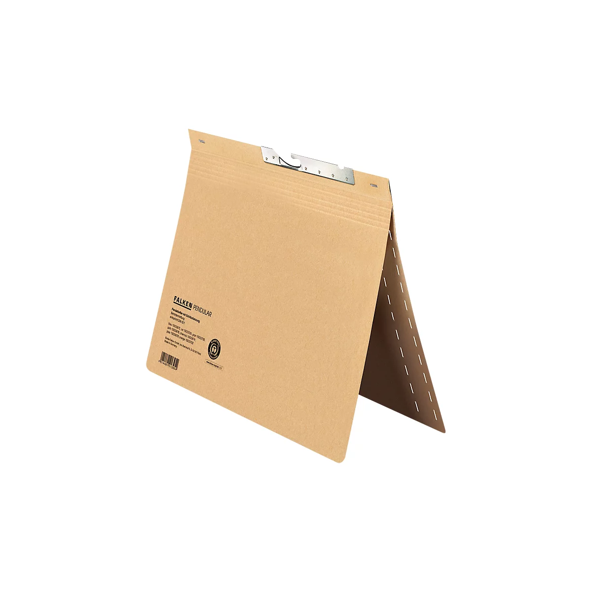 Classeur à levier Falken, format A4, pour jusqu'à 200 feuilles, perforation de la fente, agrafage d'autorité, carton recyclé, ivoire, 50 pièces