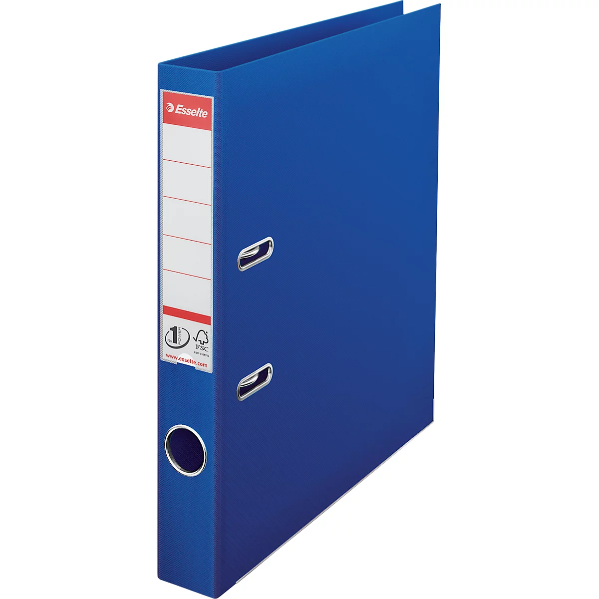 Classeur à levier Nr 1 Power Esselte - PP - A4 - dos 50 mm - étiquette de dos interchangeable - bleu