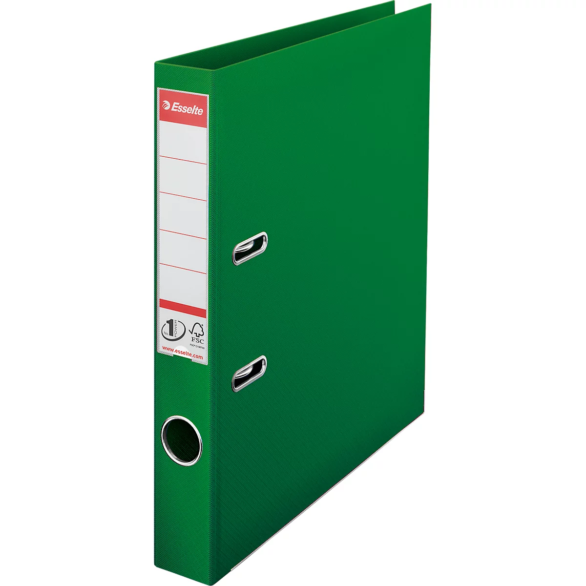 Classeur à levier Nr 1 Power Esselte - PP - A4 - dos 50 mm - étiquette de dos interchangeable - vert