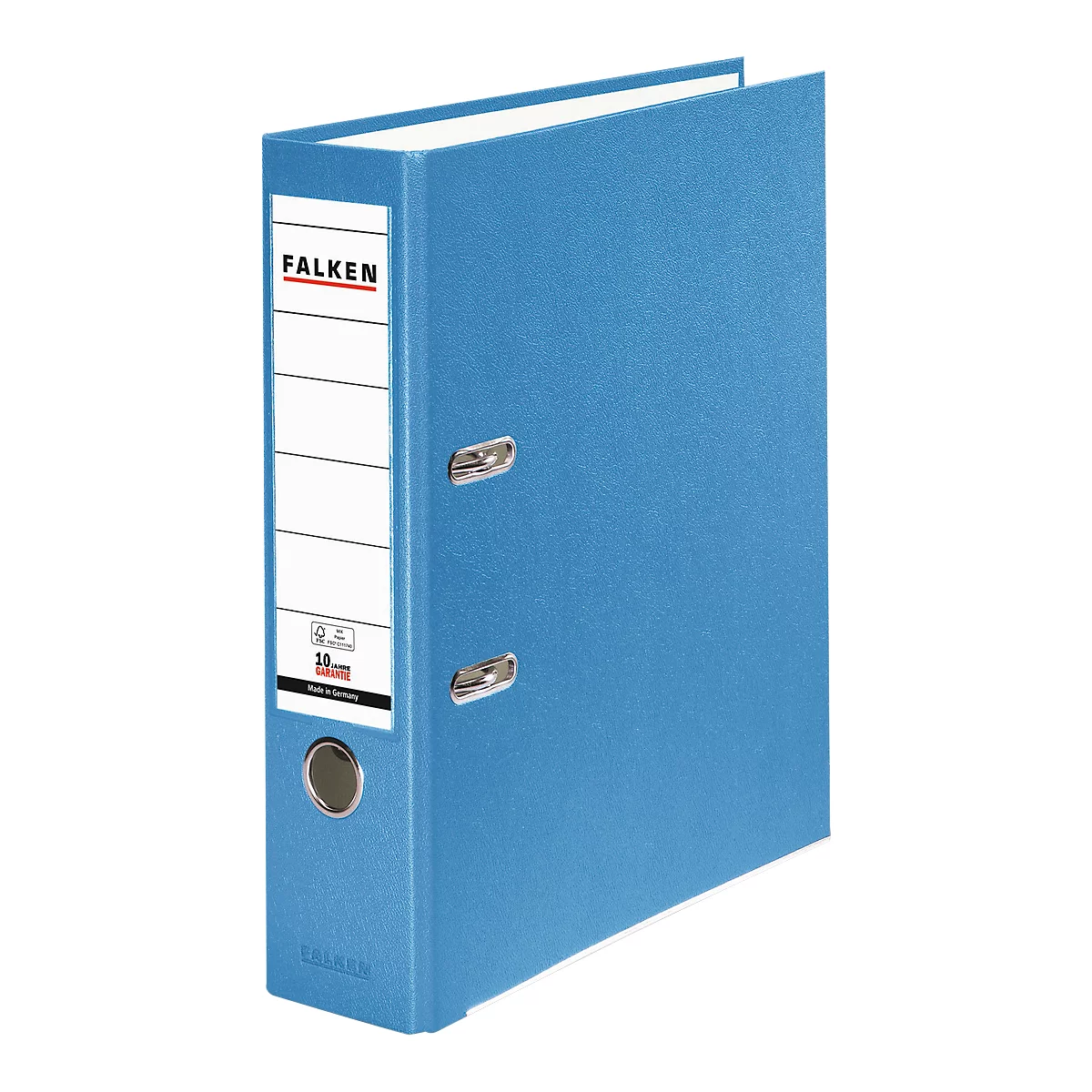 Classeur à levier PP-Color Falken, format A4, largeur du dos 80 mm, 1 pièce, bleu clair