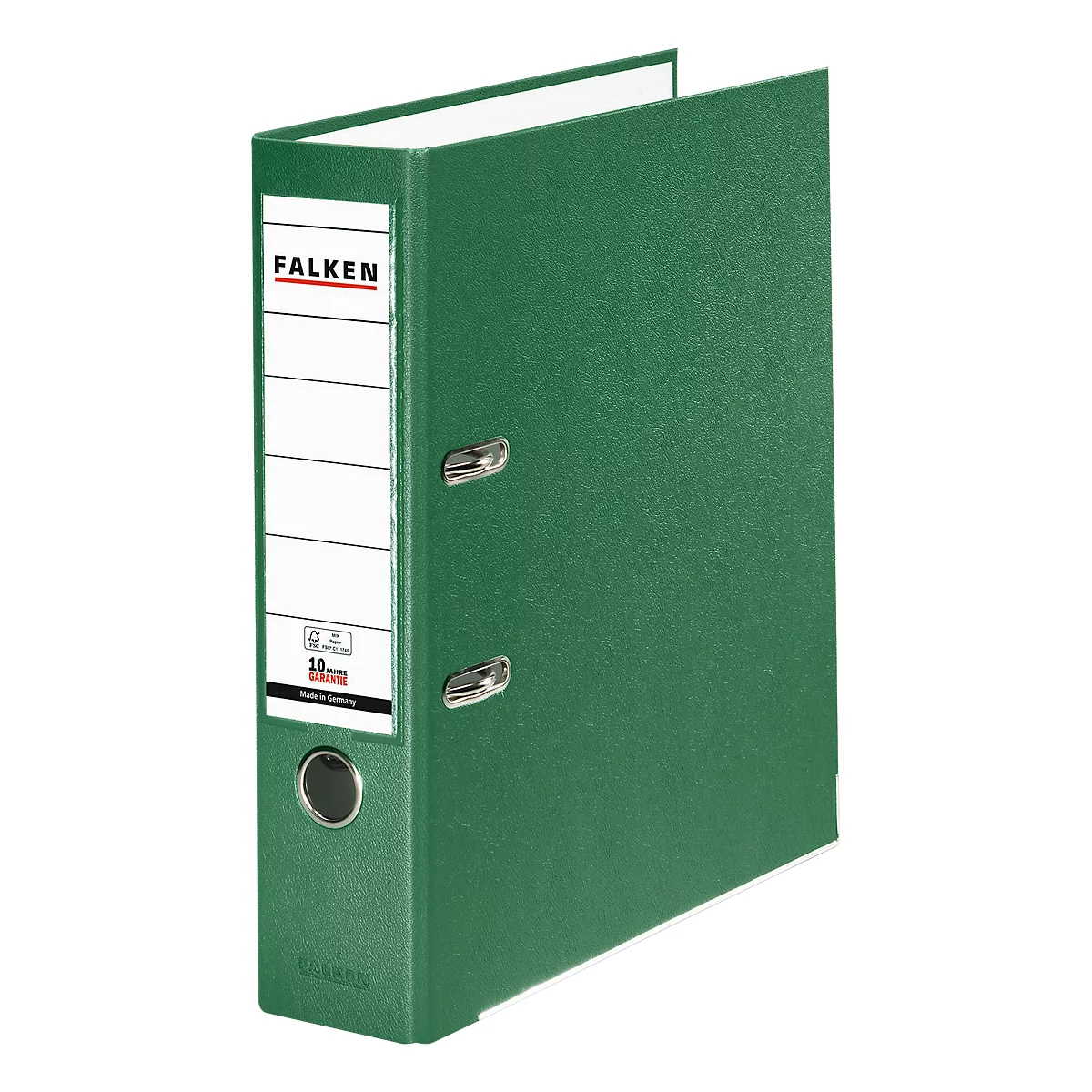 Classeur à levier PP-Color Falken, format A4, largeur du dos 80 mm, 20 pièces, vert
