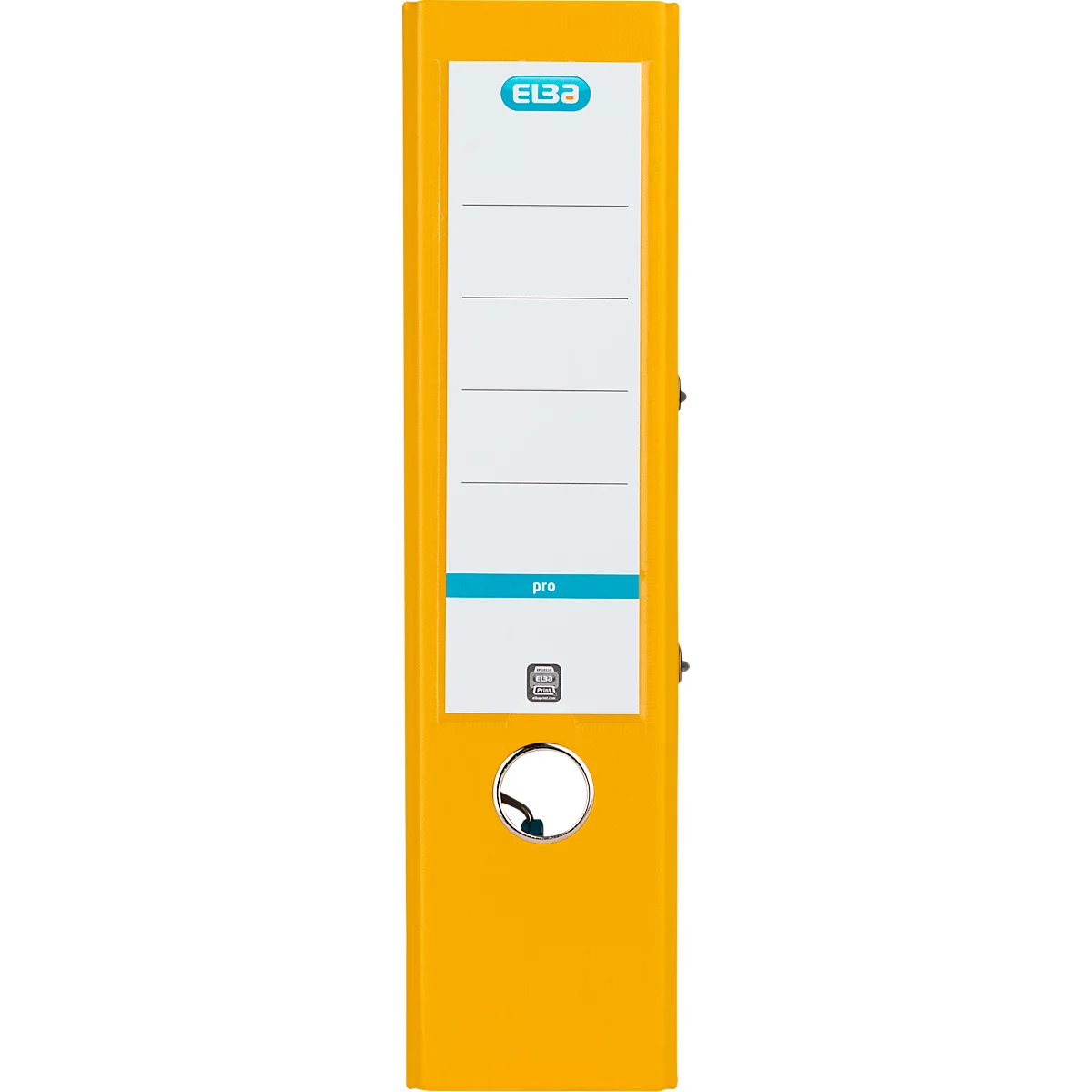 Classeur à levier smart ELBA, format A4, largeur du dos 80 mm, 10 pièces, jaune