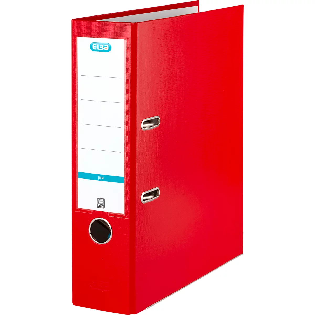 Classeur à levier smart ELBA, format A4, largeur du dos 80 mm, rouge