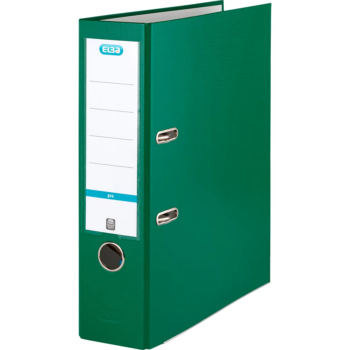 Classeur à levier smart ELBA, format A4, largeur du dos 80 mm, vert