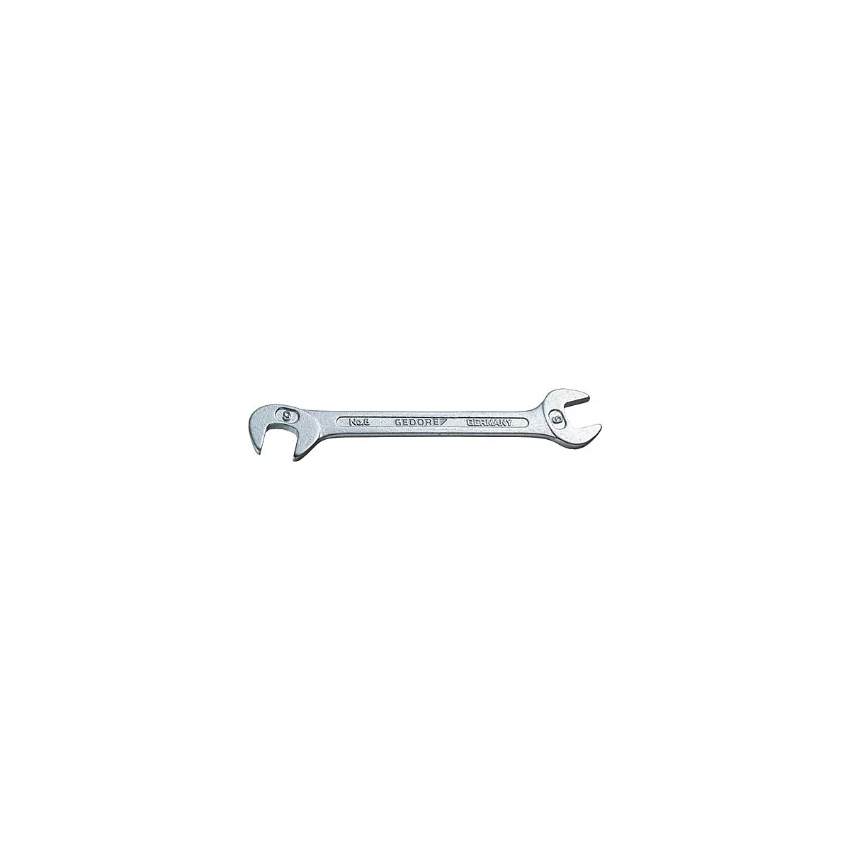 Clé à fourche double Gedore 8, SW 9 mm, longueur 104 mm, acier CV, courte, hexagonale