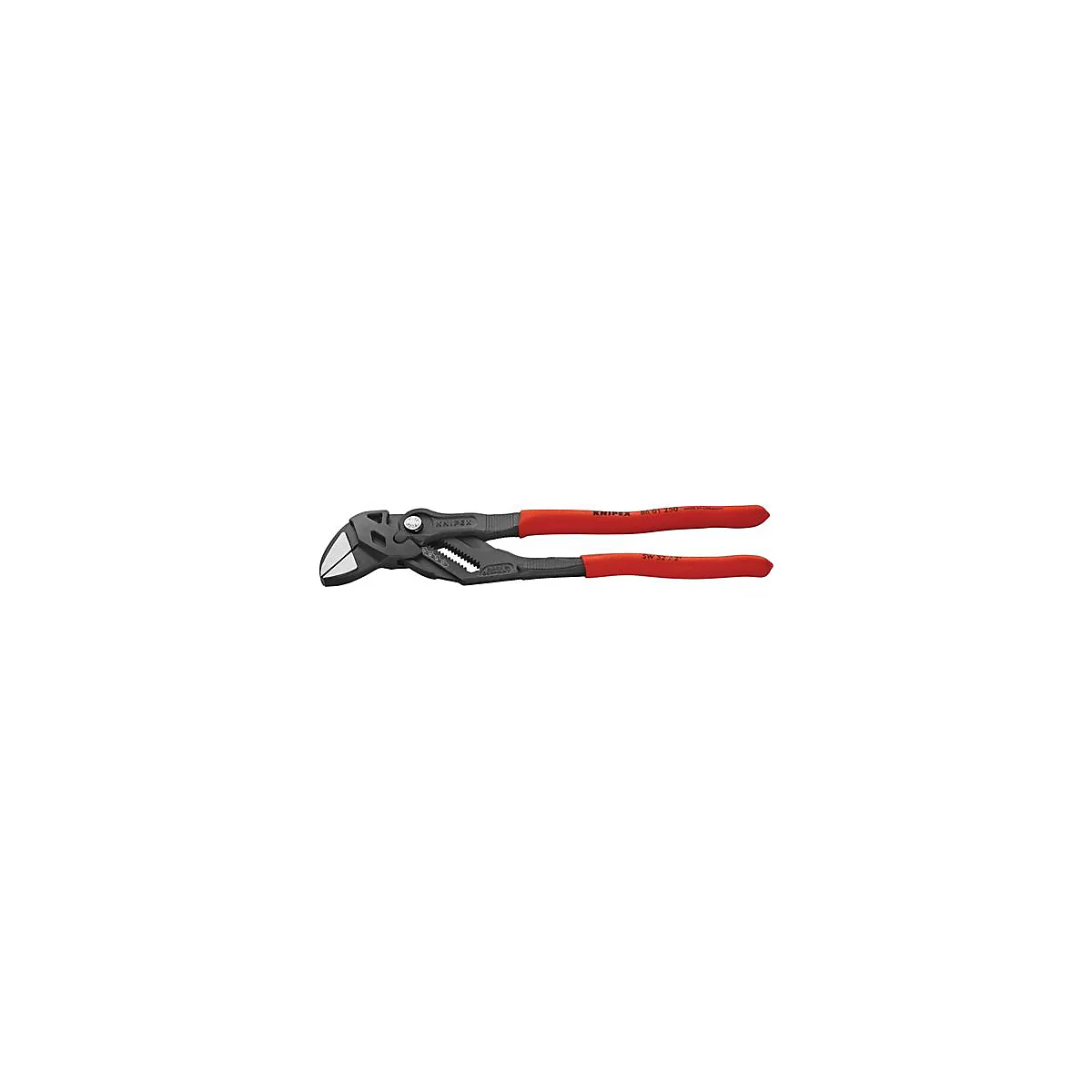 Pince avec manche noir et extrémités de manche rouges. La marque KNIPEX est clairement visible.
