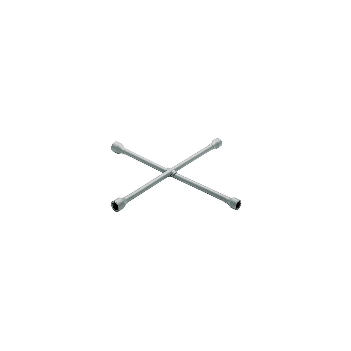 Clé en croix sur fond blanc. Clé à quatre bras, disposée en croix.