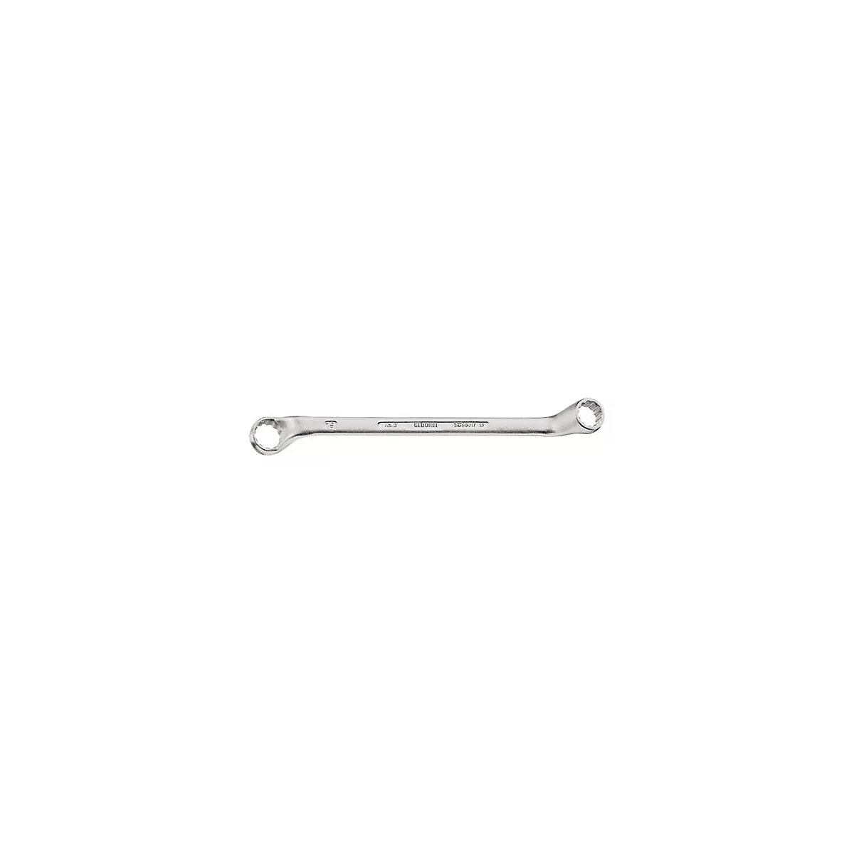 Clé polygonale double Gedore 2, SW 10 x 13 mm, longueur 212 mm, acier CV, coudée en profondeur, dodécagonale avec profil UD