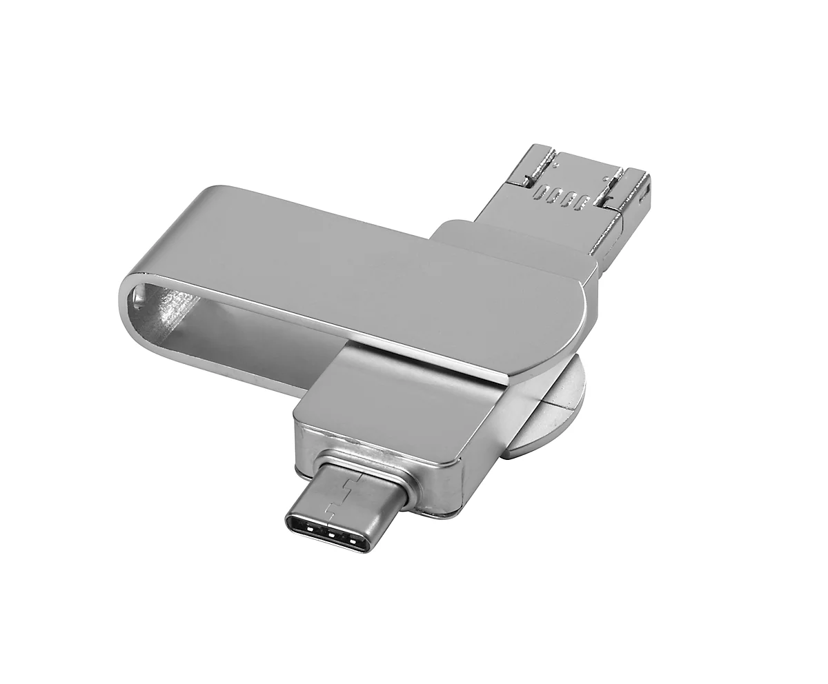 Clé USB et OTG type C 3.0 aspect métallique publicitaire Pirota