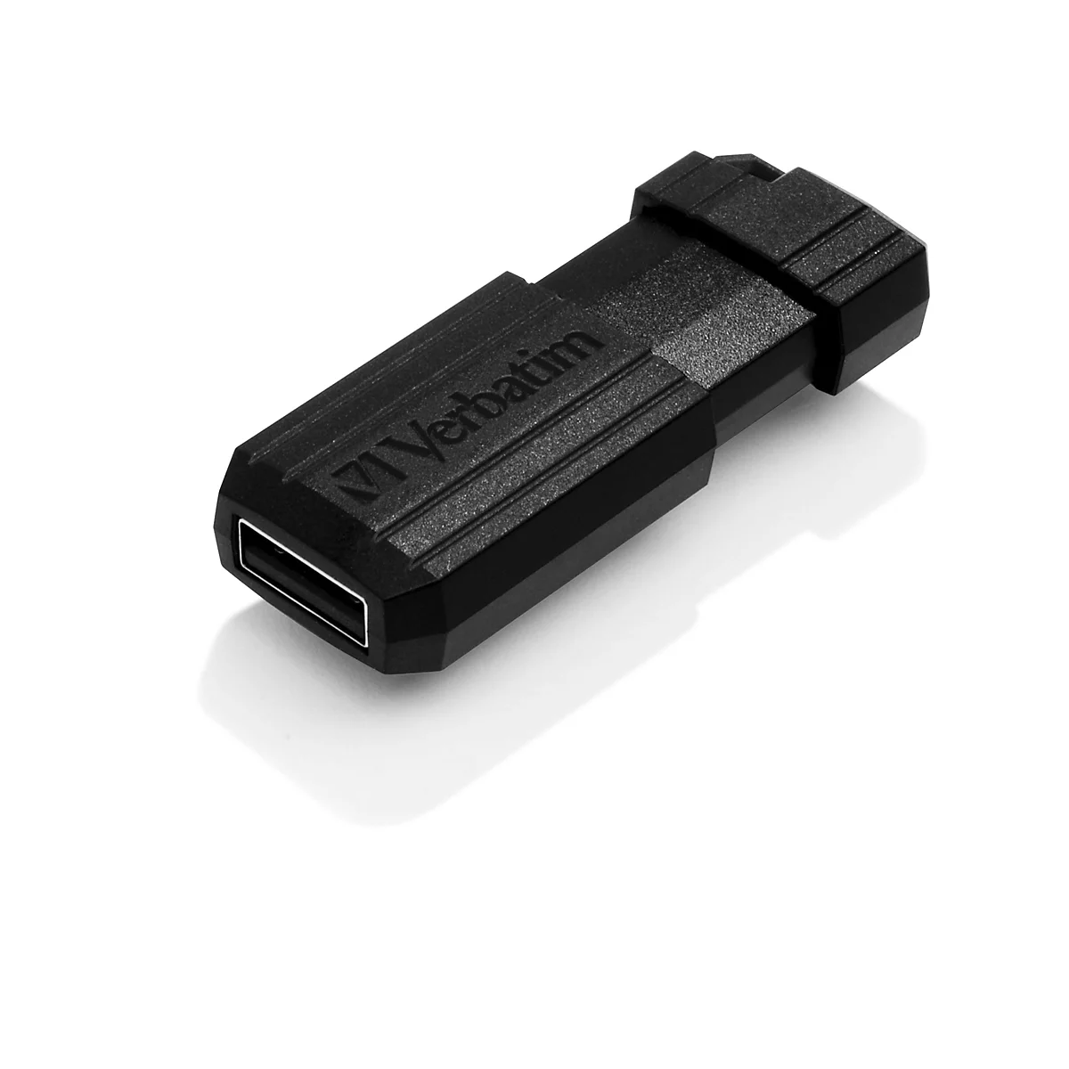 Clé USB PinStripe Verbatim, capacité de stockage 8 à 64 Go, avec mécanisme coulissant, 64 Go
