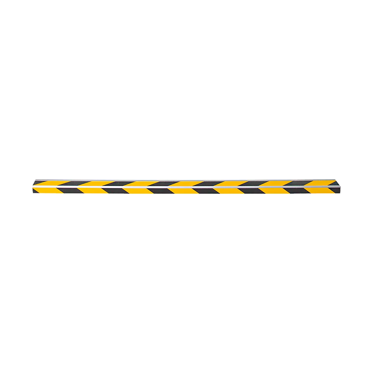 Yellow and black warning stripes.