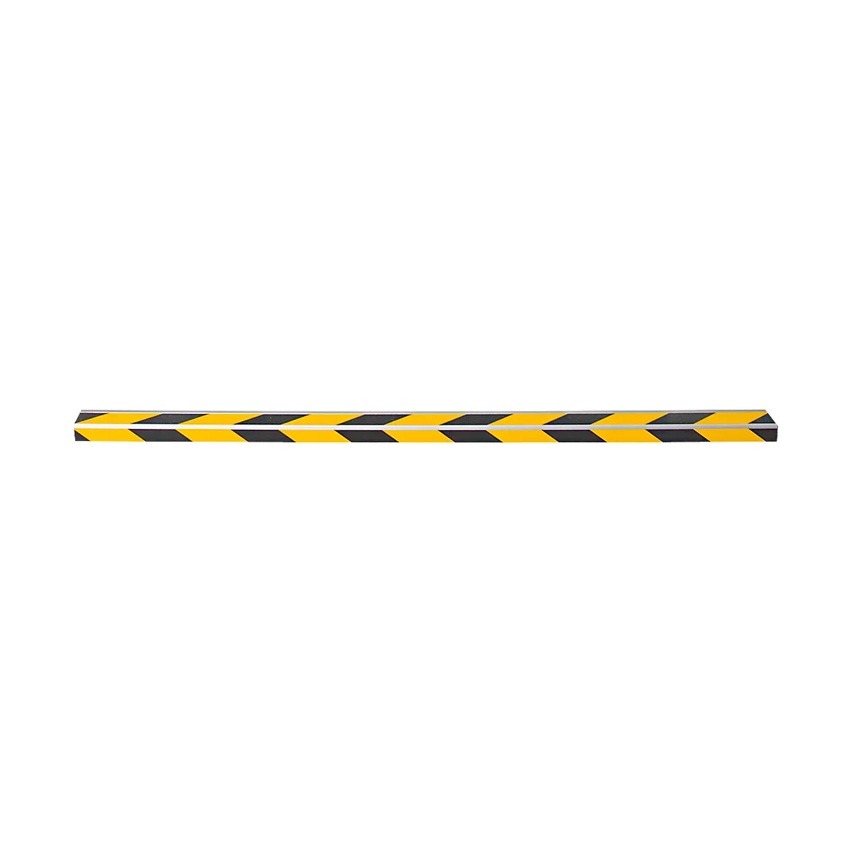 Yellow and black warning tape running diagonally.