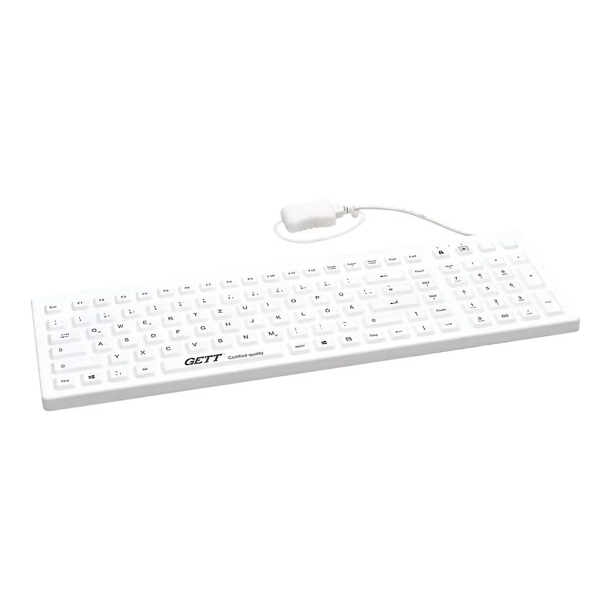 CleanType Prime Pro+ - Tastatur - waschbar - hintergrundbeleuchtet - USB - Schweiz