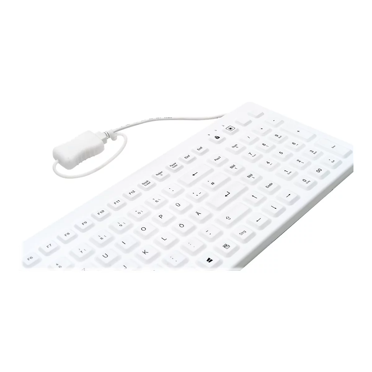 CleanType Prime Pro+ - Tastatur - waschbar - hintergrundbeleuchtet - USB - Schweiz