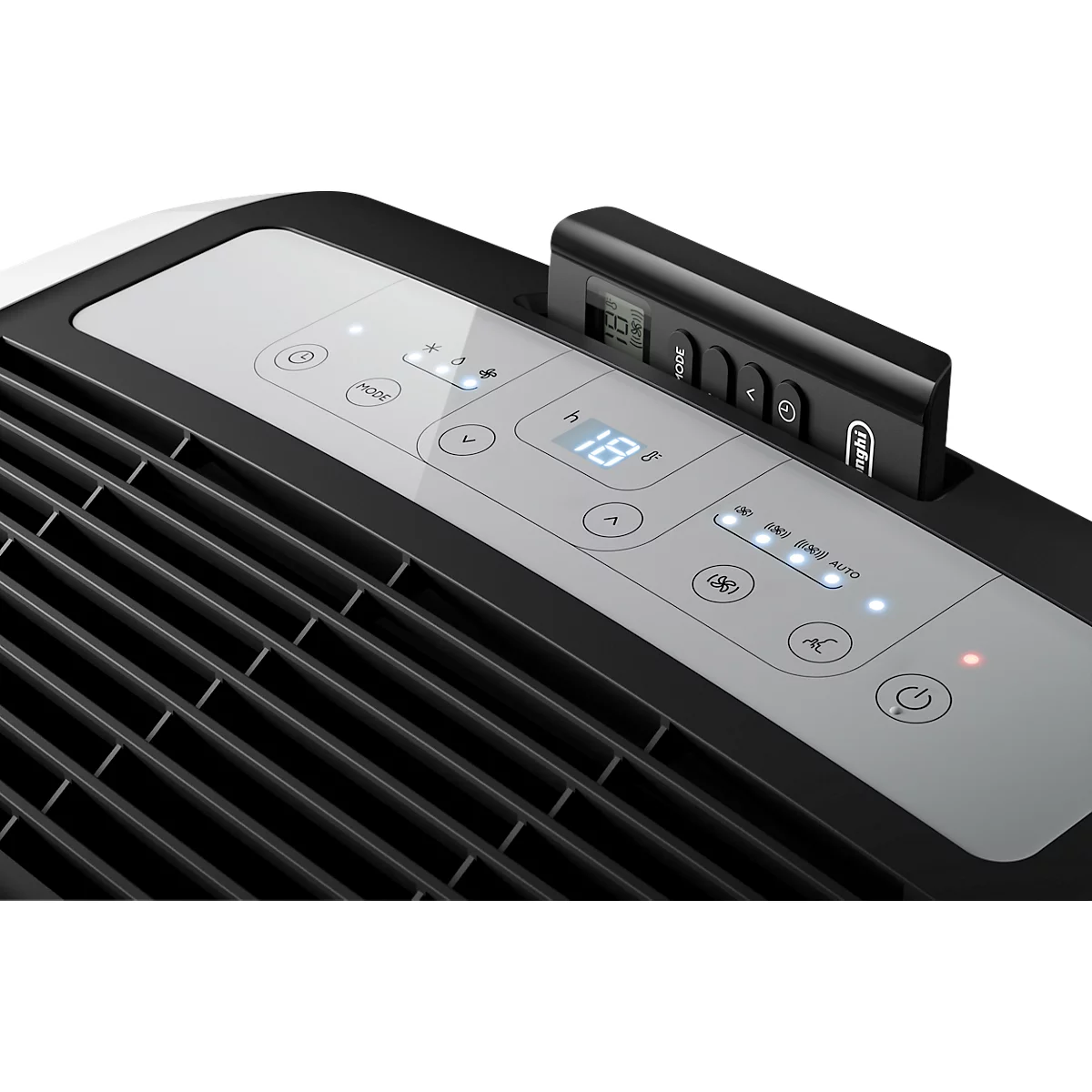 Climatiseur mobile De'Longhi Pinguino PAC EM90 SILENT, système air-air, avec tuyau d'évacuation d'air, jusqu'à 2,5 kW, max. 400 m³/h, pièces jusqu'à 90 m