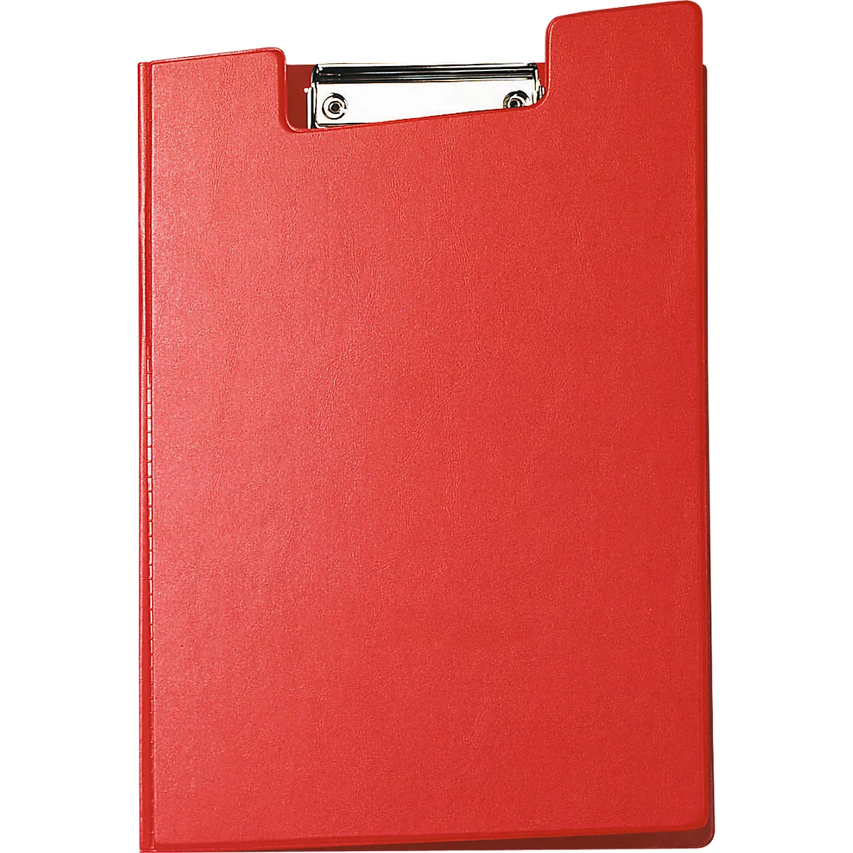 Clip map MAUL, DIN A4, met metalen clip, penhouder, 319 x 229 x 13 mm, karton met folie, rood