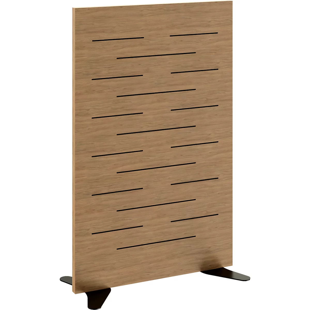 Cloison acoustique Paperflow®, mousse acoustique de 30 mm d'épaisseur, bois, hêtre laqué, L 795 x P 370 x H 1250 mm