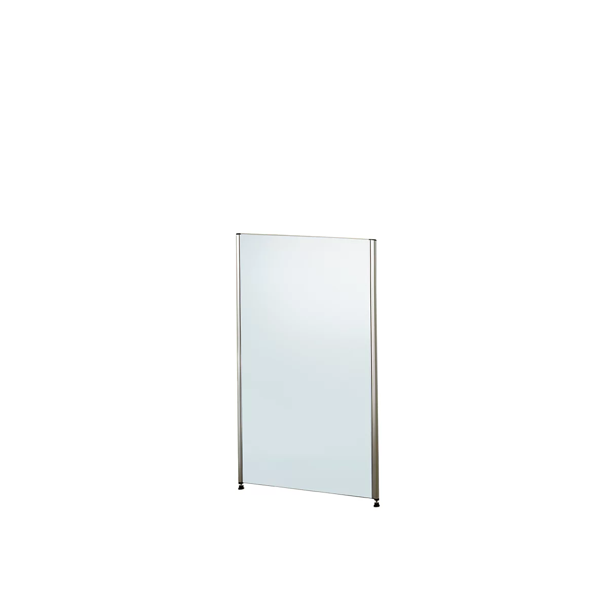 Cloison de séparation Aluna, 800 x 1400 mm, verre