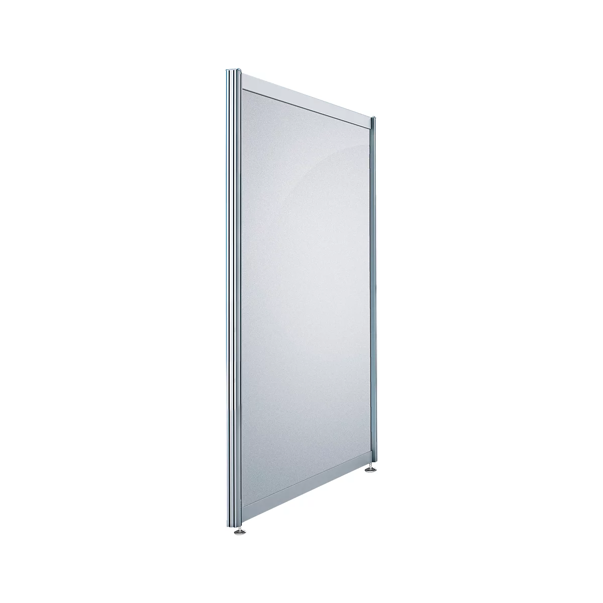 Cloison de séparation basse, L 1000 x H 1380 mm, argent