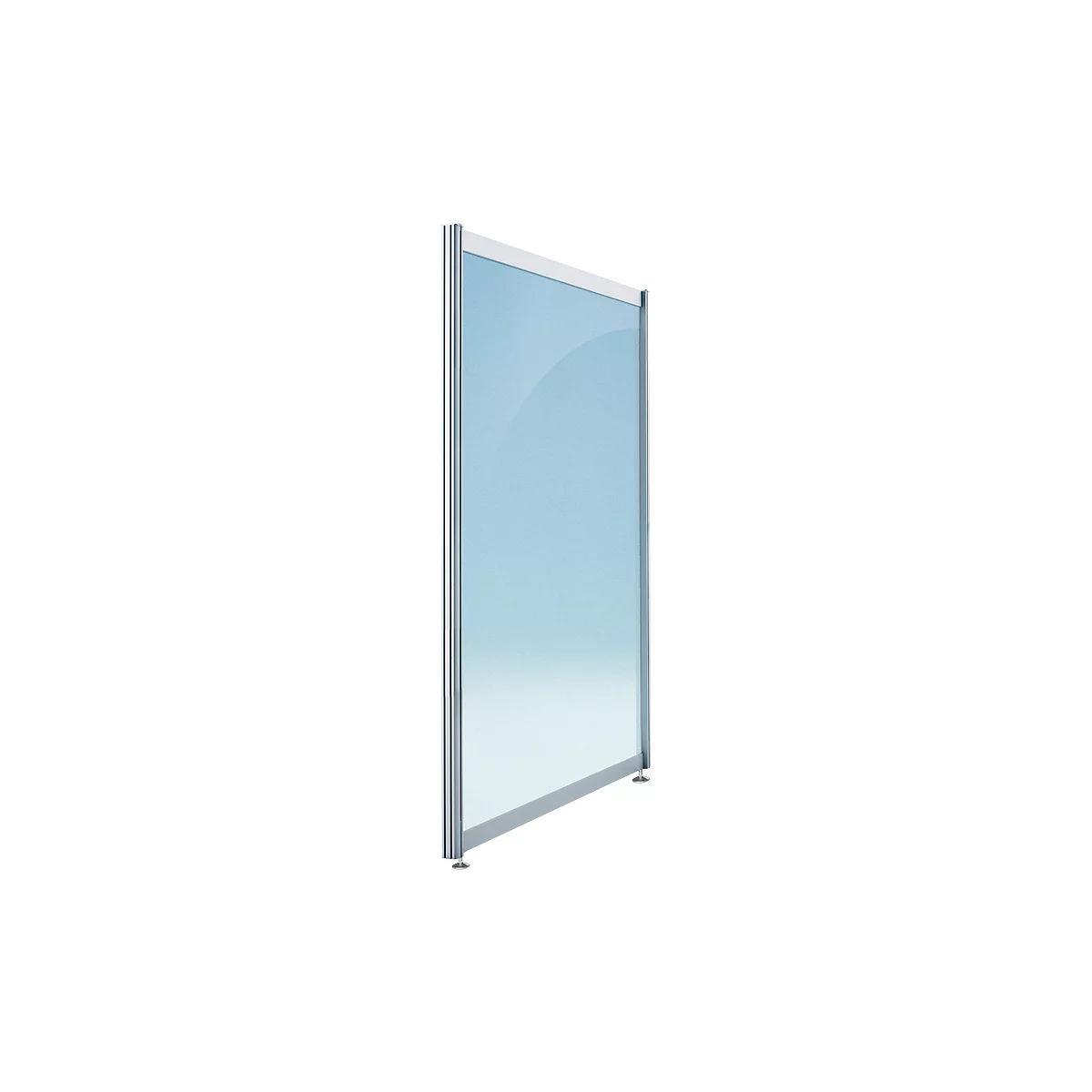 Cloison de séparation basse, L 1000 x H 1380 mm, transparent