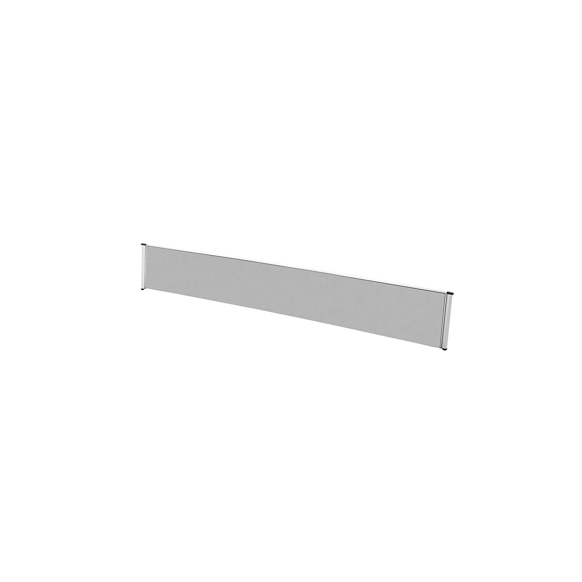Cloison de séparation de table Aluna, 1600 x 400 mm, gris