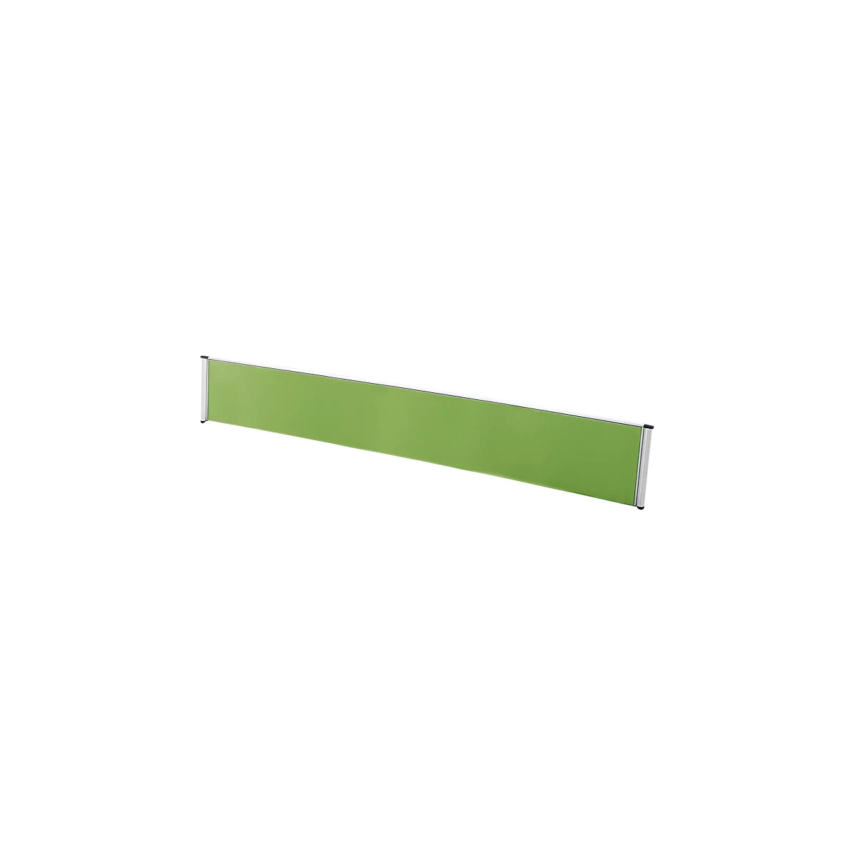Cloison de séparation de table Aluna, 1600 x 400 mm, vert