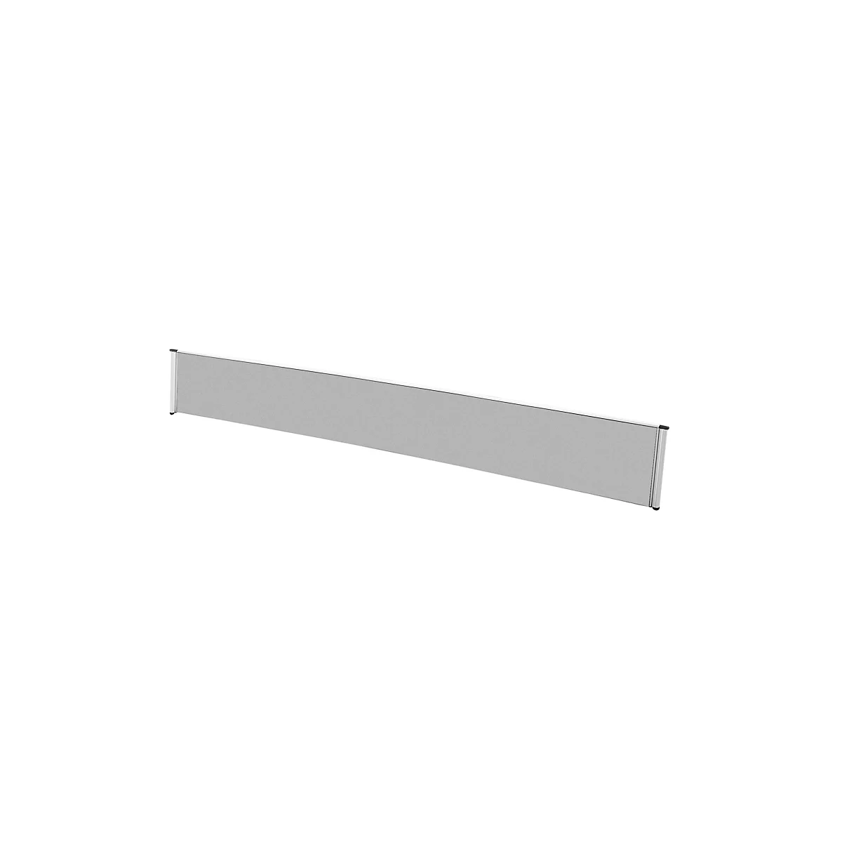 Cloison de séparation de table Aluna, 1800 x 400 mm, gris