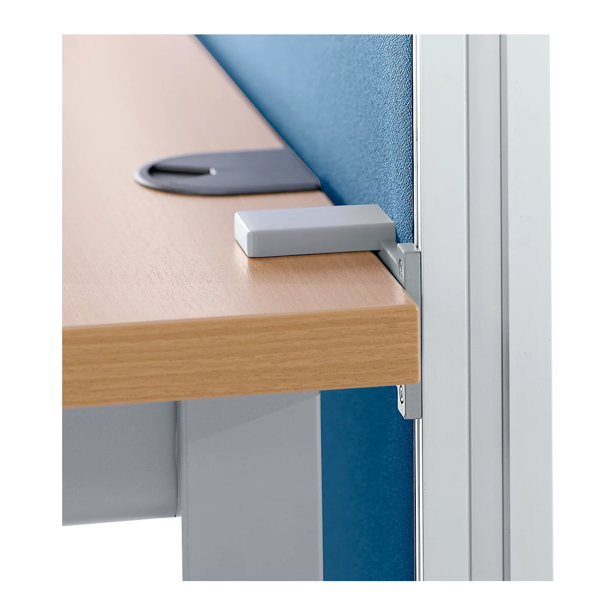 Cloison de séparation de table Aluna plus, 800 x 600, bleu