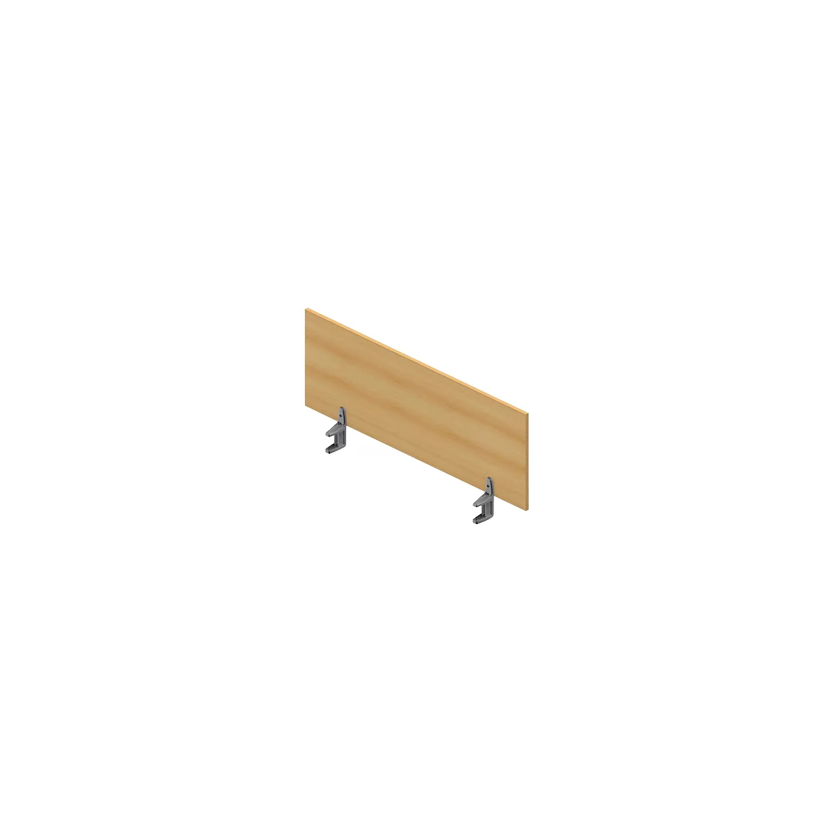 Cloison de séparation de table ARLON-OFFICE, 1200 mm, coloris hêtre