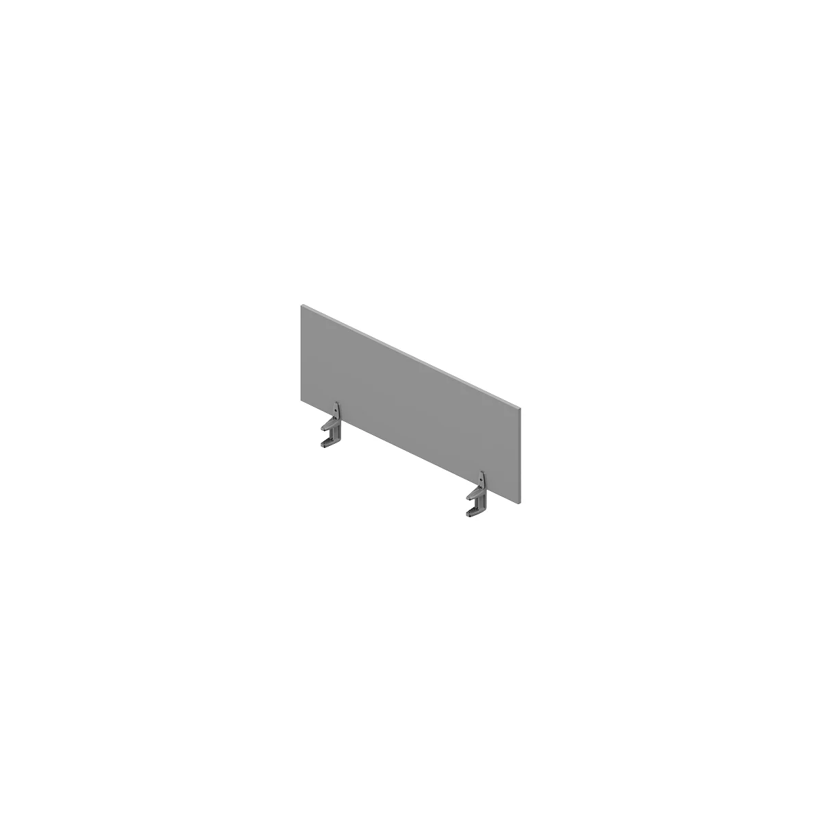 Cloison de séparation de table ARLON-OFFICE, 1200 mm, gris clair
