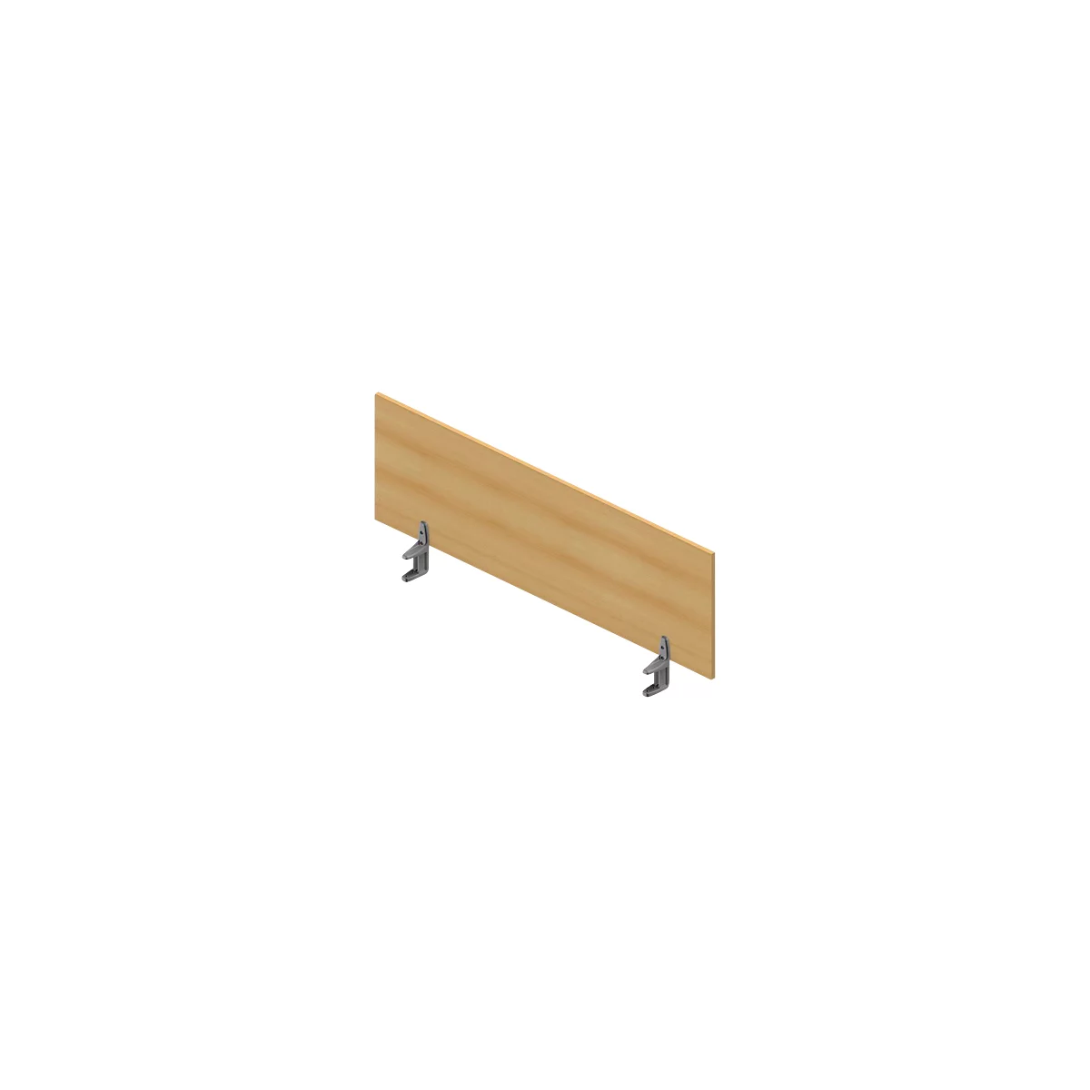 Cloison de séparation de table ARLON-OFFICE, 1400 mm, coloris hêtre