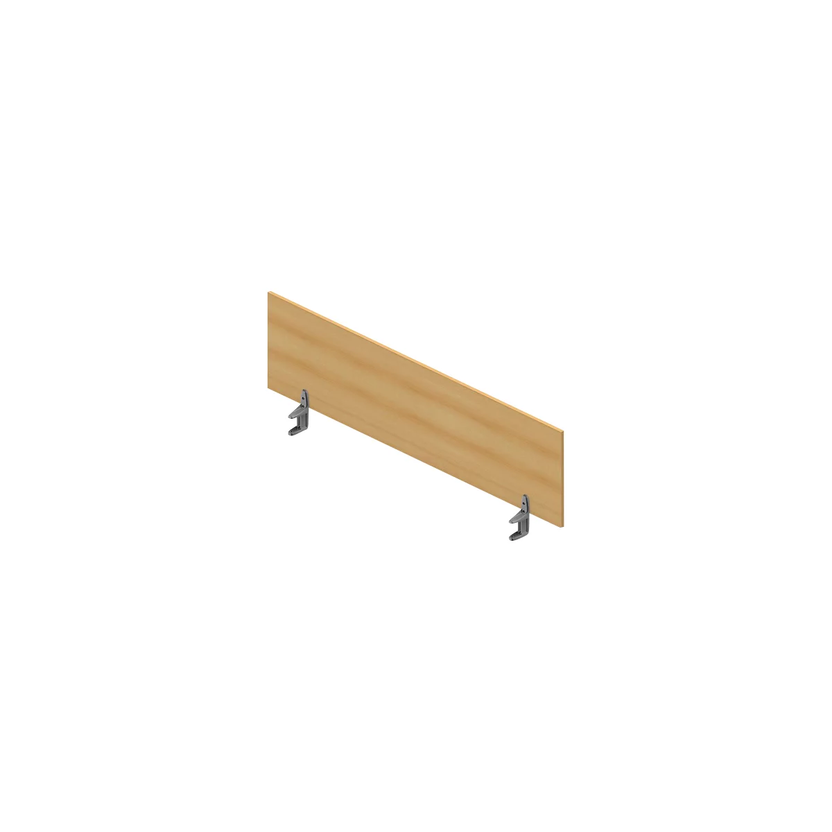 Cloison de séparation de table ARLON-OFFICE, 1600 mm, coloris hêtre