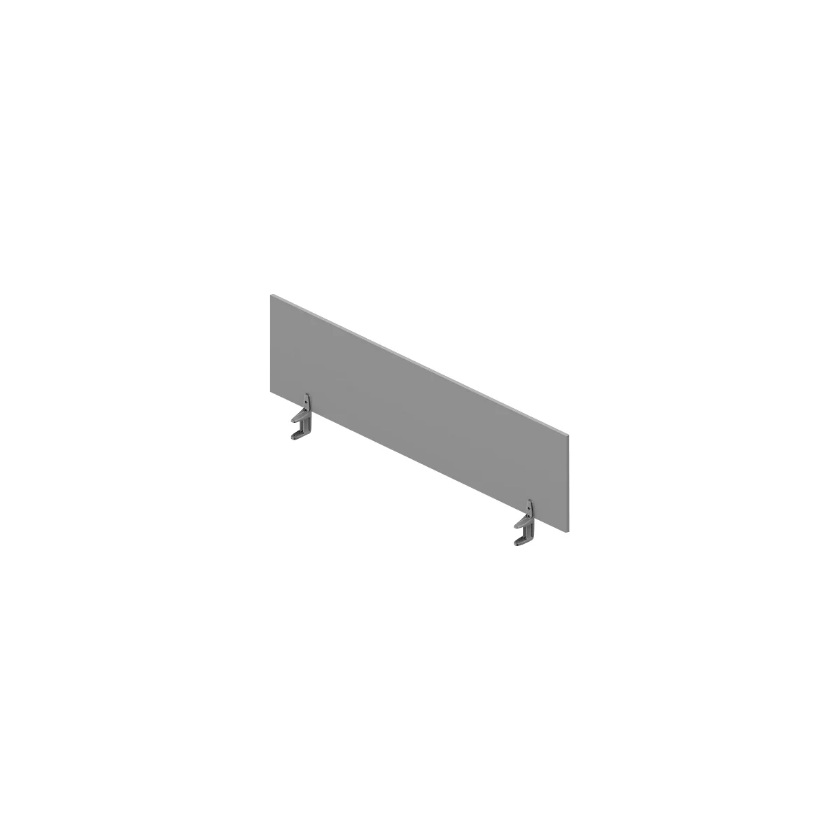 Cloison de séparation de table ARLON-OFFICE, 1600 mm, gris clair