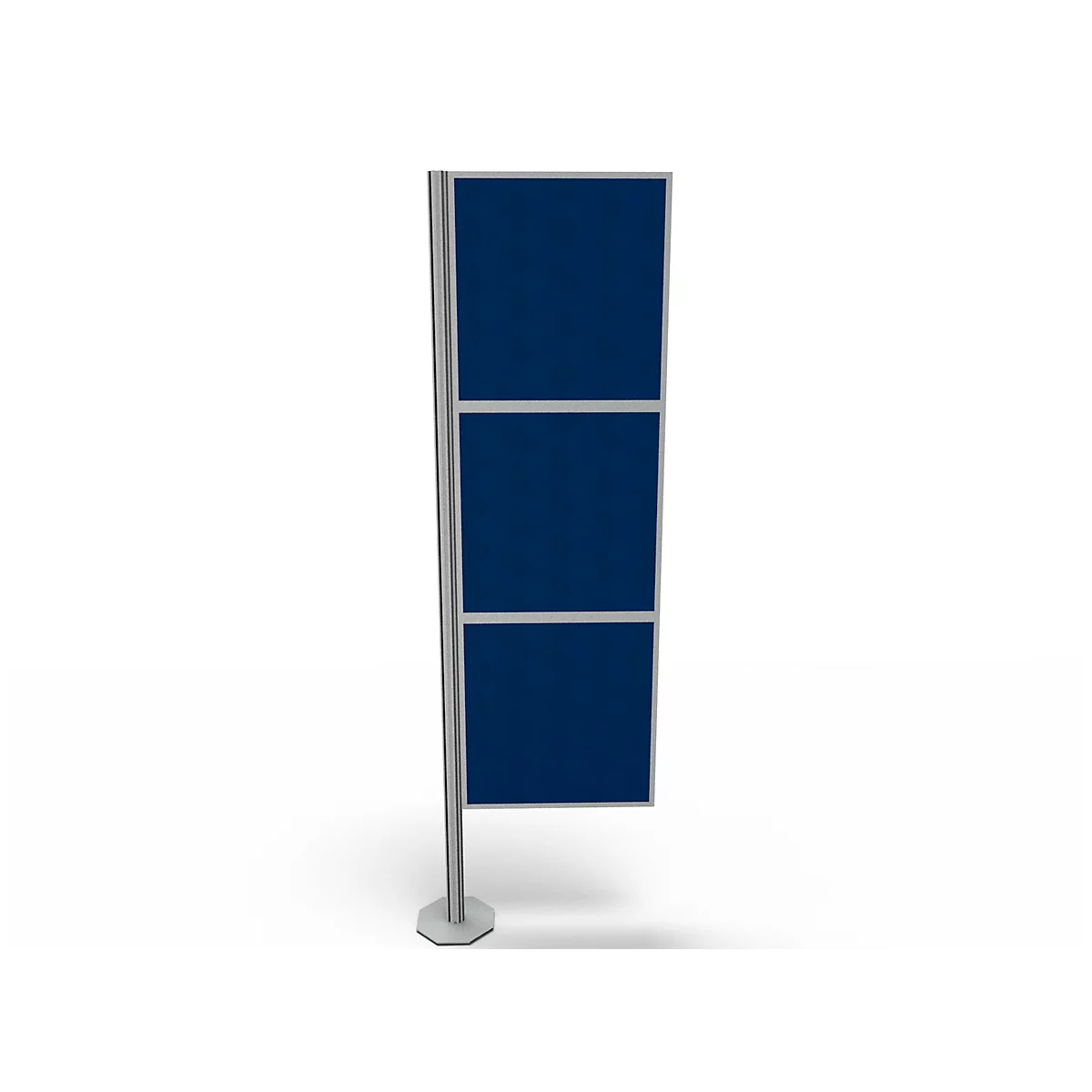 Cloison de séparation Silent Office, 3 éléments, H 2000 mm, bleu