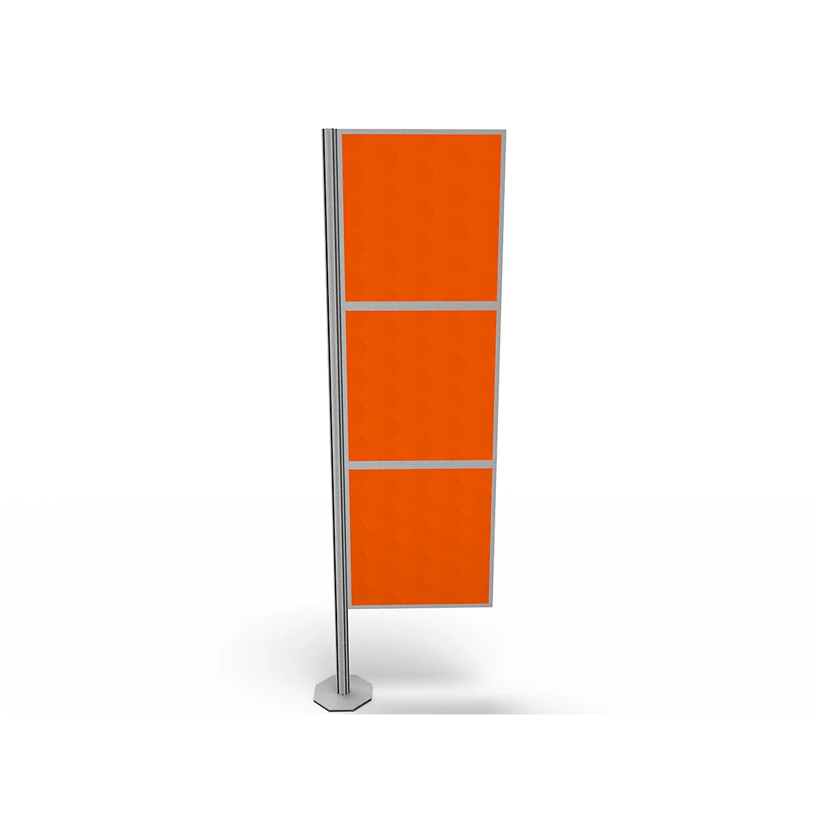 Cloison de séparation Silent Office, 3 éléments, H 2000 mm, orange