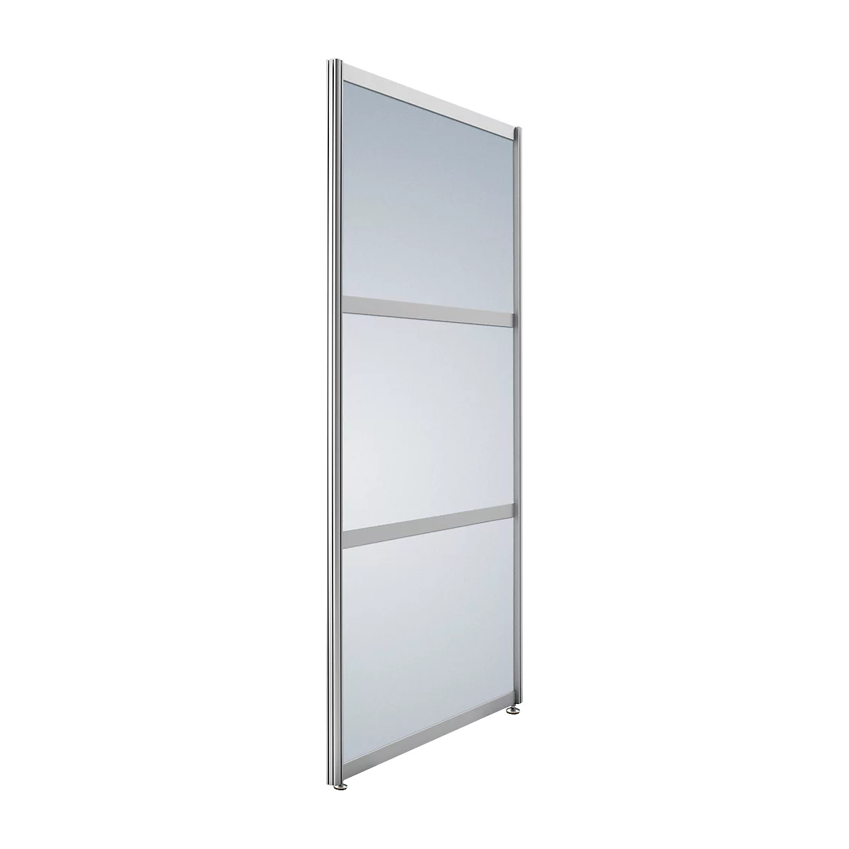 Cloison individuelle, coloris argent