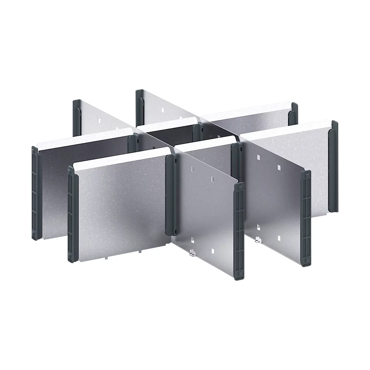 Cloisons bott verso, pour tiroirs, hauteur frontale 175 mm, L 525 x P 550 x H 30 mm, tôle d'acier