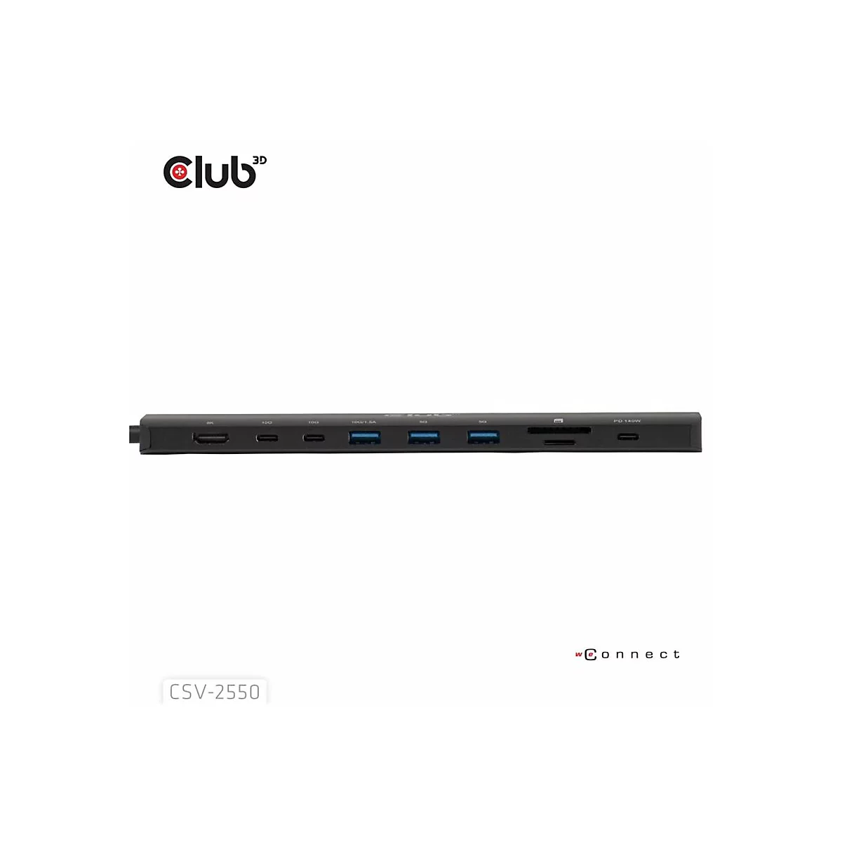 Club 3D 10-in-1 - Dockingstation - für Desktop, Laptop - USB-C / Thunderbolt - HDMI - 2.5GbE