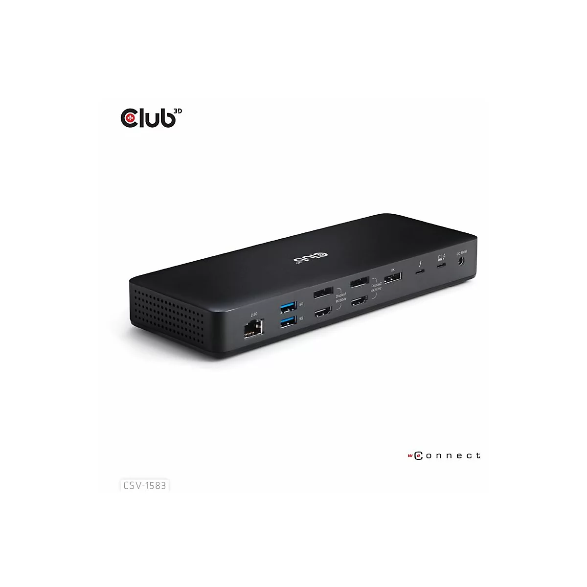 Club 3D 16-in-1 - Dockingstation - für Desktop, Laptop - USB-C / USB4 / Thunderbolt 3 / Thunderbolt 4 - USB-C - 2 x Thunderbolt 4, 3 x DP, 2 x HDMI