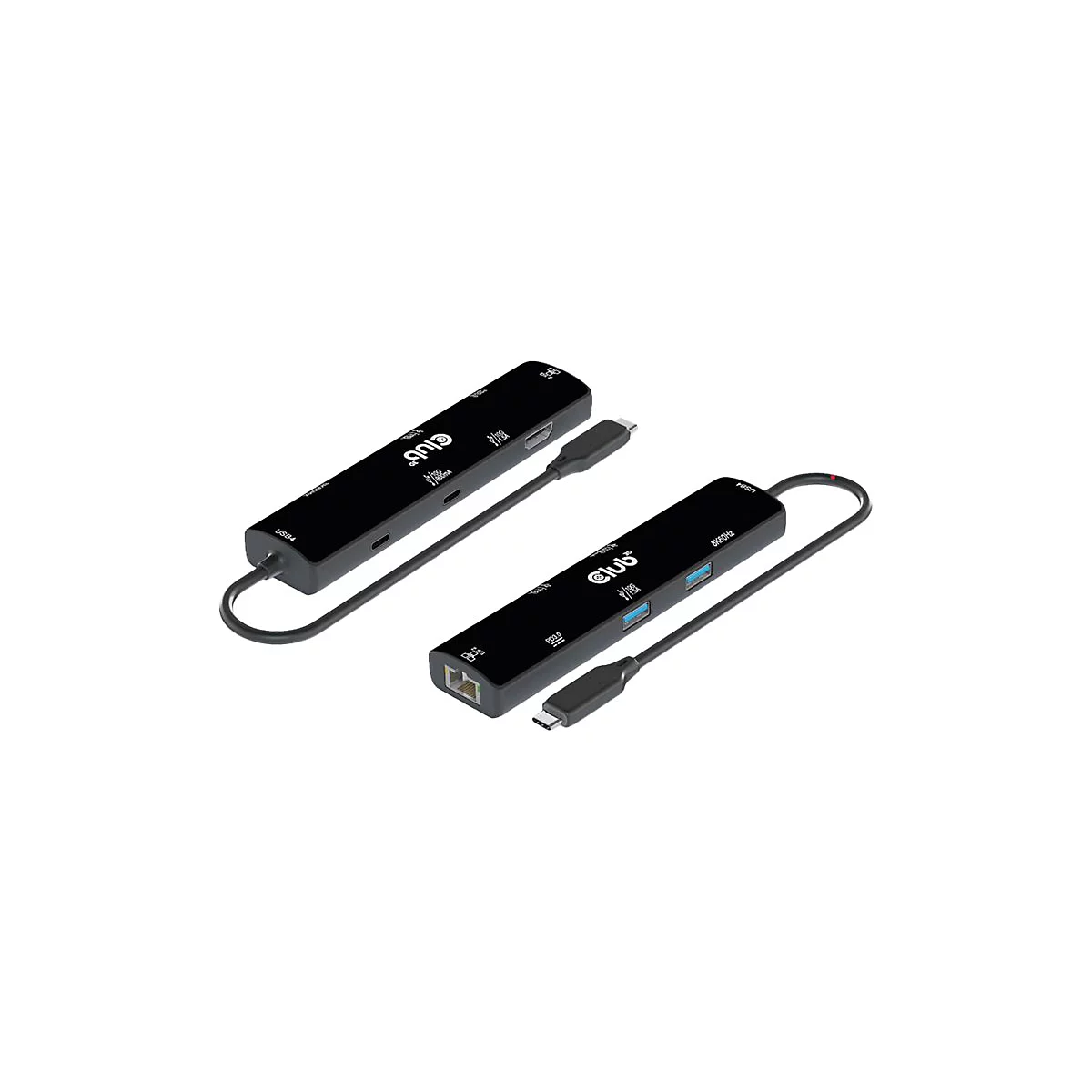 Club 3D 6-in-1 Hub - Dockingstation - für Desktop, Laptop - USB4 - HDMI - 1GbE