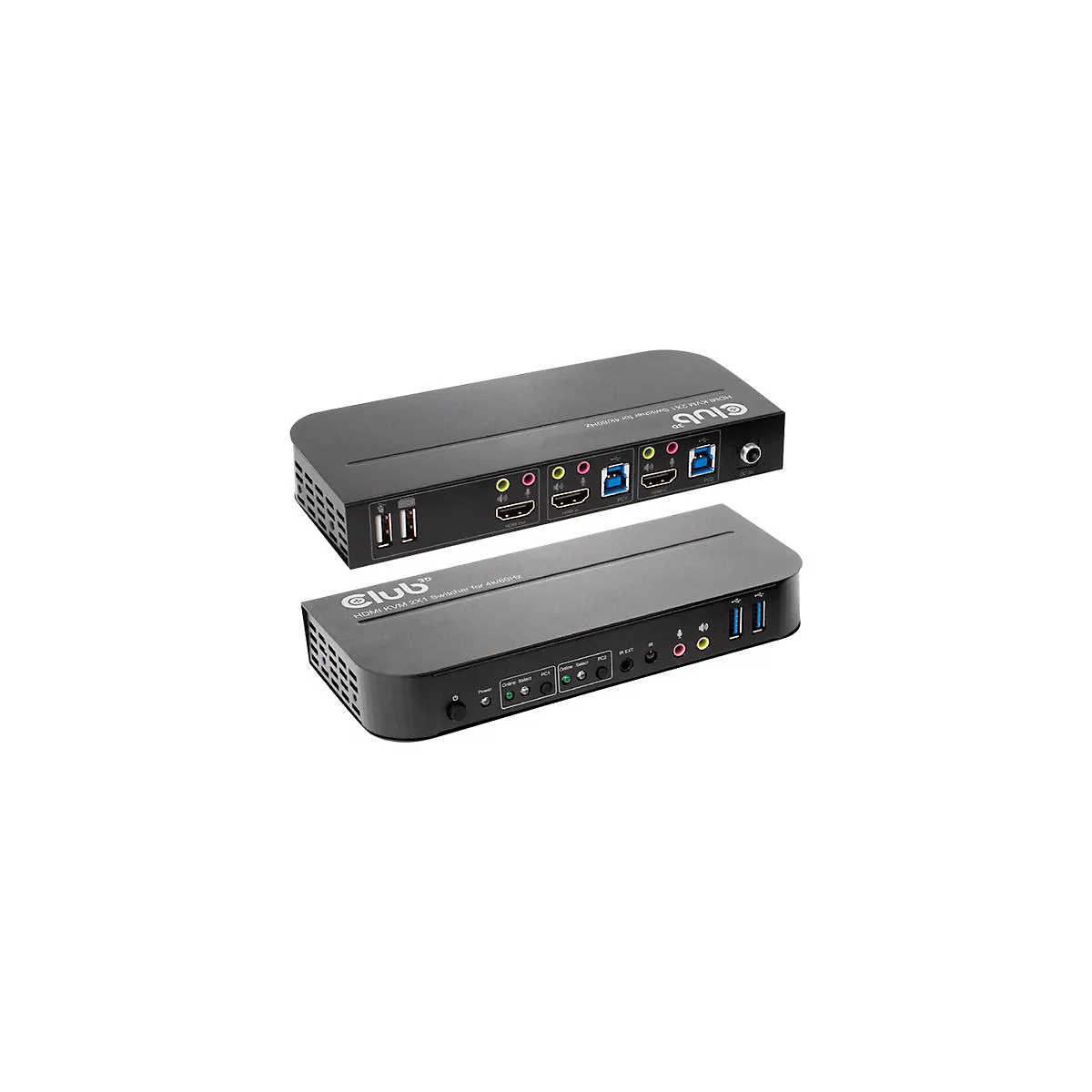Club 3D CSV-1382 - KVM-/Audio-Switch - 2 Anschlüsse